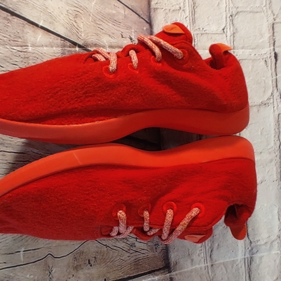 Allbirds Size 12 Men's Red Wool Runners - Picture 4 of 11